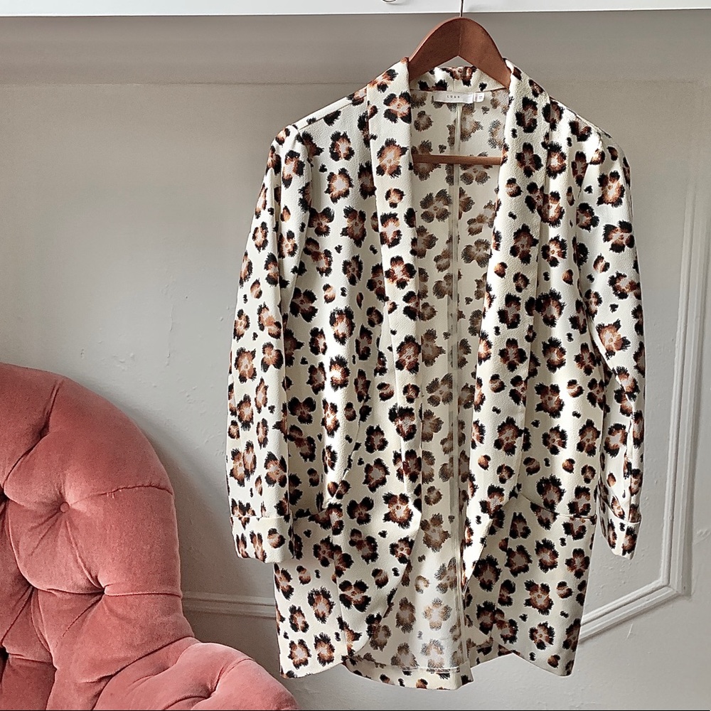 Cheetah print blazer purchased at Nordstrom Rack
